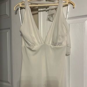 Off white halter dress